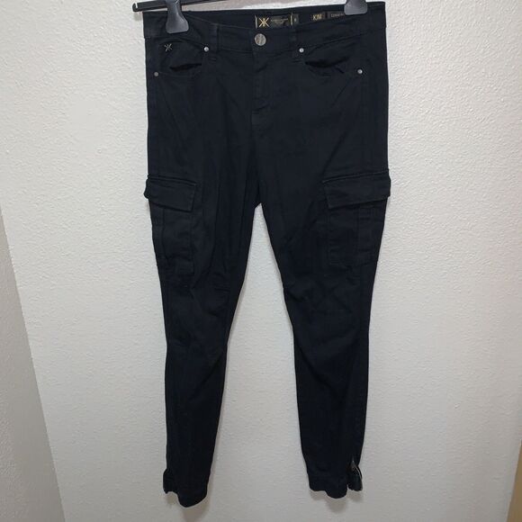 Kardashian Denim - Kardashian Women’s Kim Curvy Skinny Jeans Size 8 Black Mid Rise